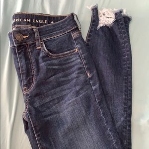 dark wash american eagle jeans